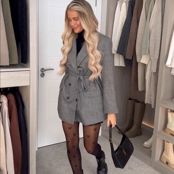 H&M Long Double-breasted jacket- size XS - Picture 1 of 4